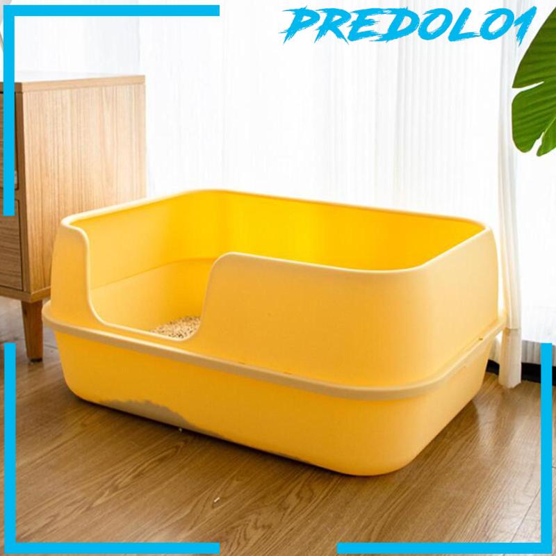 [Predolo1] Cat Litter Box Semi Open Tray Untuk Kucing Indoor Pet Kecil