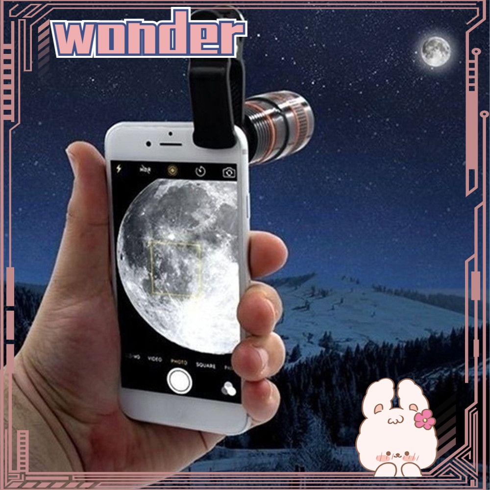 Wonder Kamera Lensa Kit Lensa Hp Universal 3in1 Clip On Fish Eye