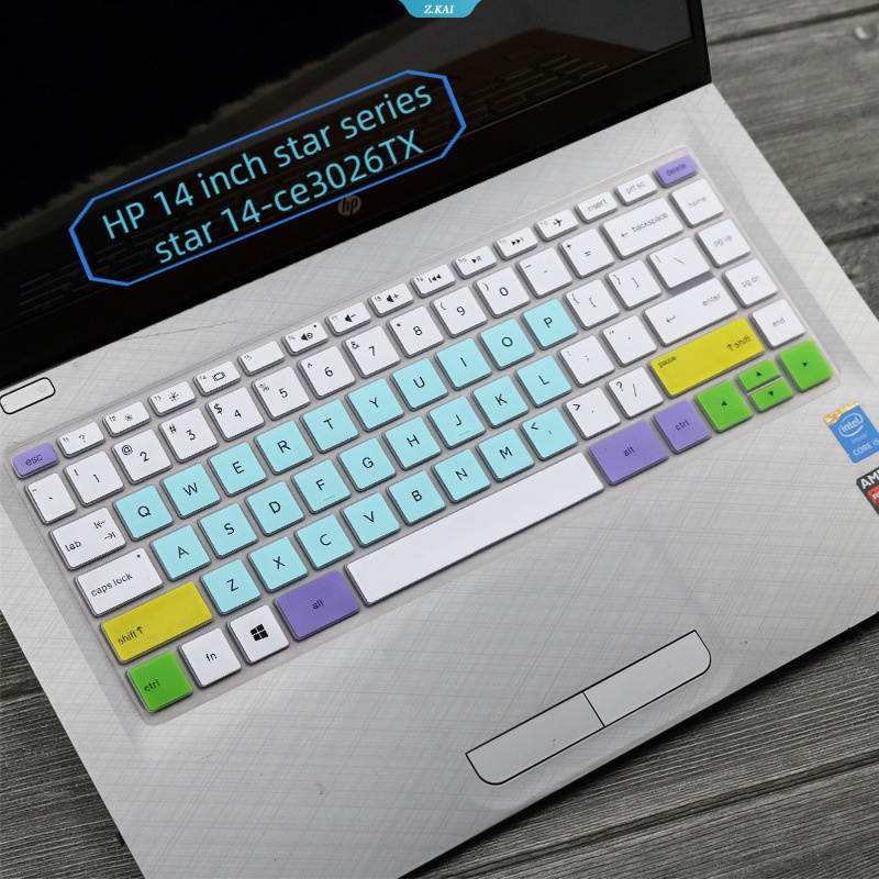 Lengan Pelindung Keyboard Laptop Untuk HP 14inch Star Series Star 14-ce3026TX Silikon Perlindungan Keyboard Kulit Film Tahan Debu [ZK]