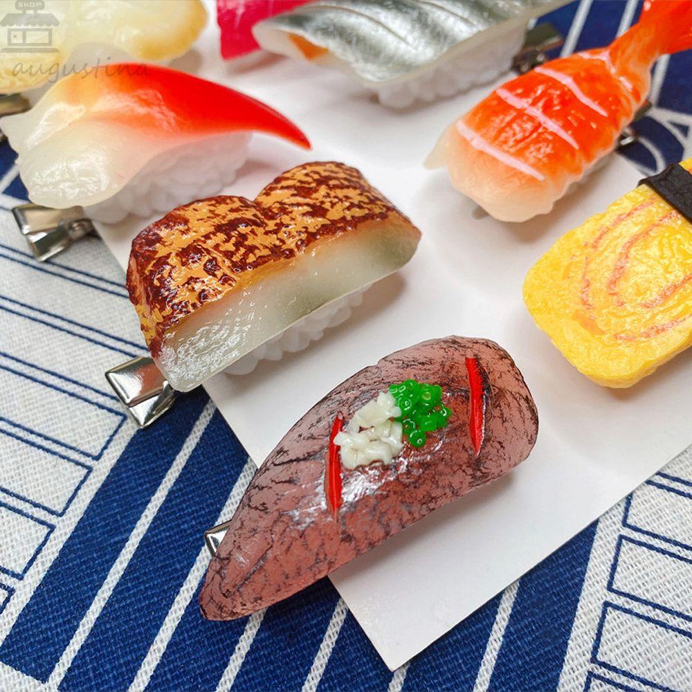 Agustina Jepit Rambut Wanita Hiasan Kepala Lucu Untuk Anak Perempuan Salmon Sushi Anak Duckbill Jepit Samping