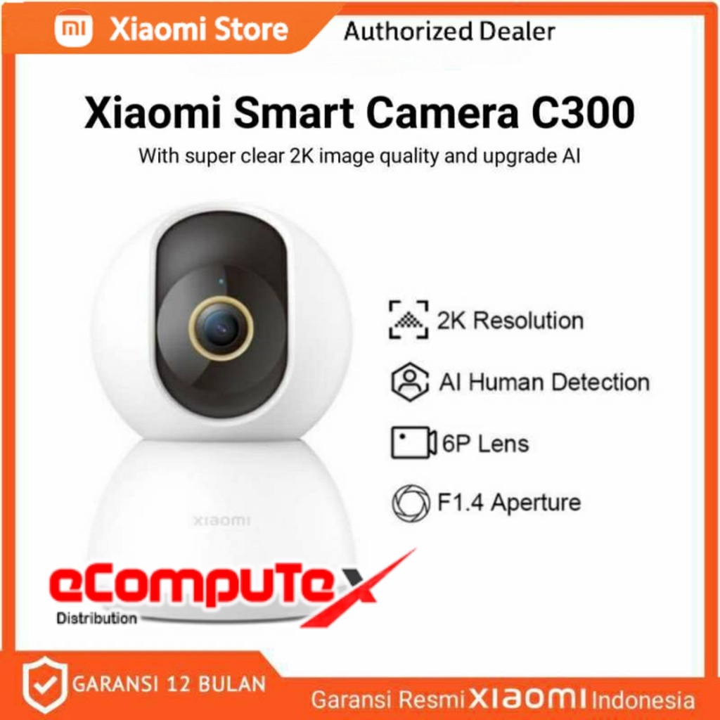 XIAOMI SMART CAMERA C300 2K / IP CAM CCTV XIAOMI C-300 - GARANSI RESMI