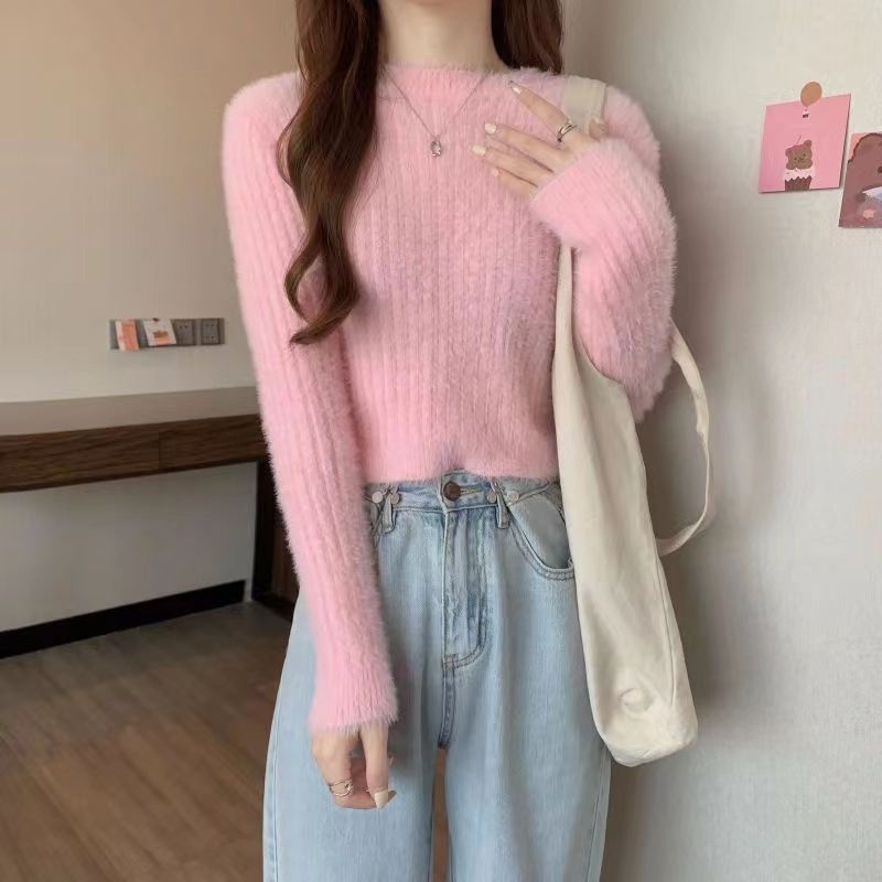 TELLY ➡️ BJ-032 Terbaru Baju Rajut Sweater Baju Atasan Wanita Kekinian Lengan Panjang Top