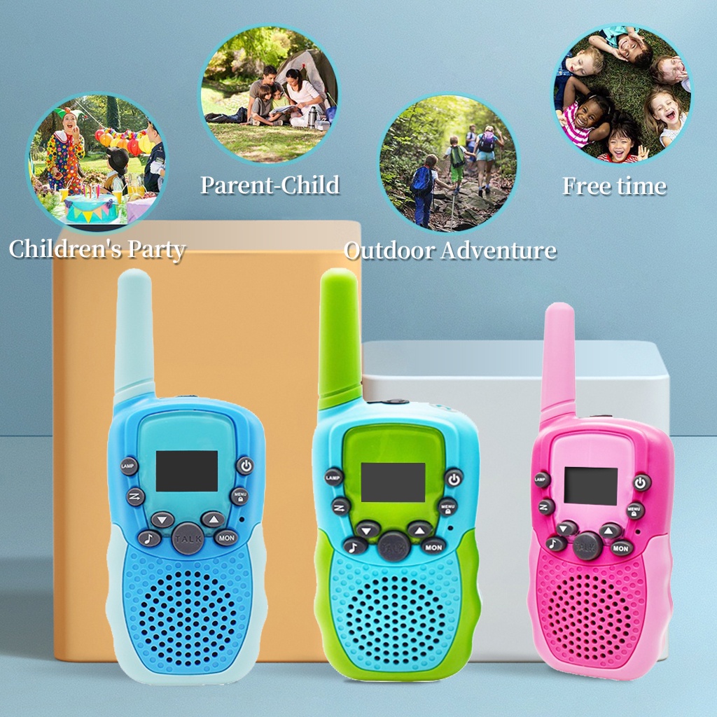 Mini HT colorful 8 channel Mainan walkie talkie anak-anak berguna talky untuk outdoor T388