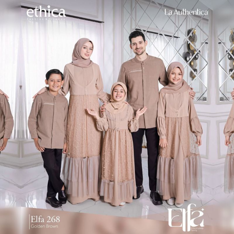 Gamis Anak Ethica / Kagumi Kids 129 -Golden Brown / Fashion Muslim