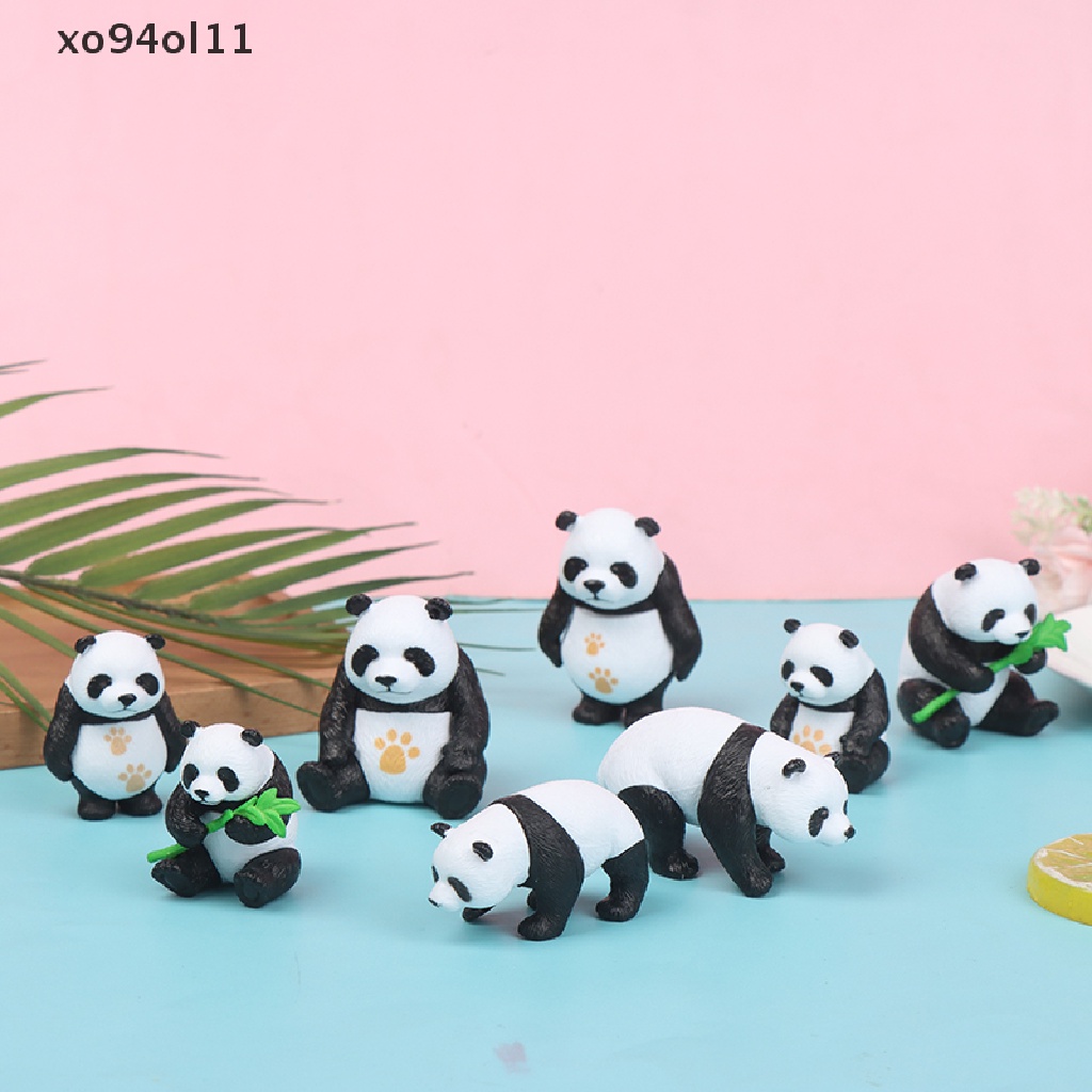 Xo Dekorasi Patung Terrarium Lanskap Mikro Panda Lucu Resin Cute Panda OL