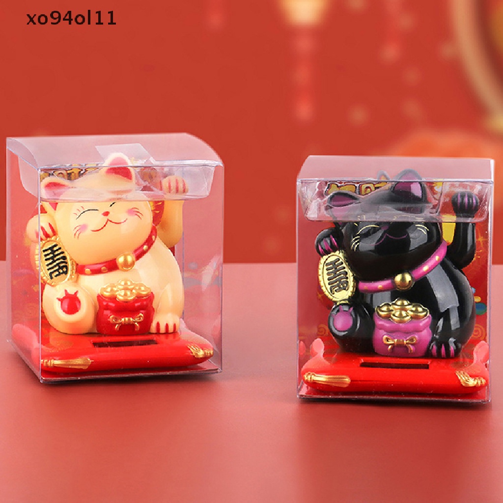 Xo Dekorasi Mobil Imlek Jepang Solar Lucky Cat Kue Baking Ornamen Tahun Baru OL