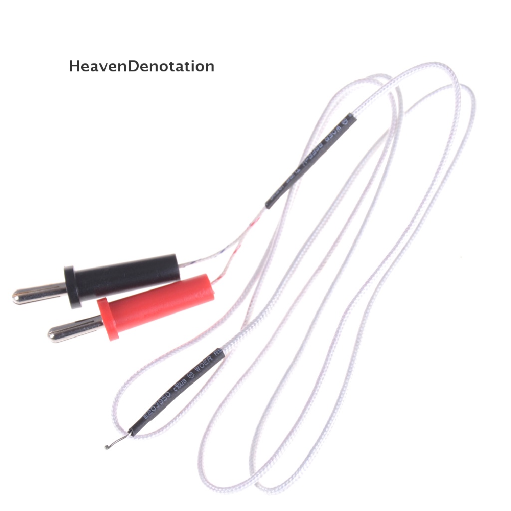 [HeavenDenotation] K Type Thermocouple Sensor Multimeter Suhu Probe Banana Plug 1000mm HDV