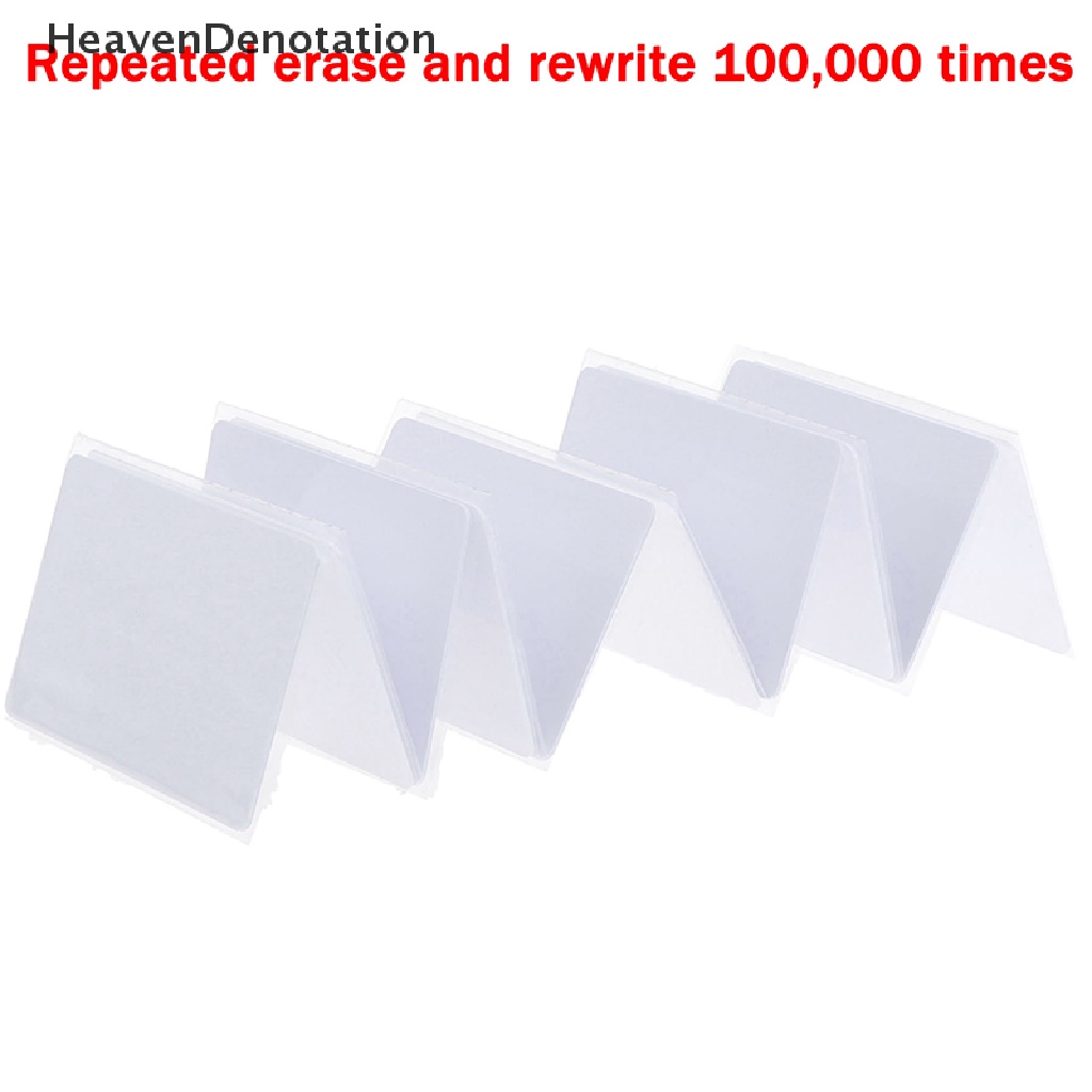 [HeavenDenotation] 10pcs 125khz RFID EM4305 T5577 Duplikat copy tag Kartu Duplikat Yang Dapat Ditulis Ulang HDV