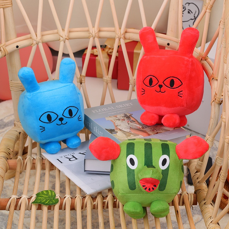 Red Titanic Ballooncat Plush Doll Mainan Boneka Semangka Kucing Peliharaan