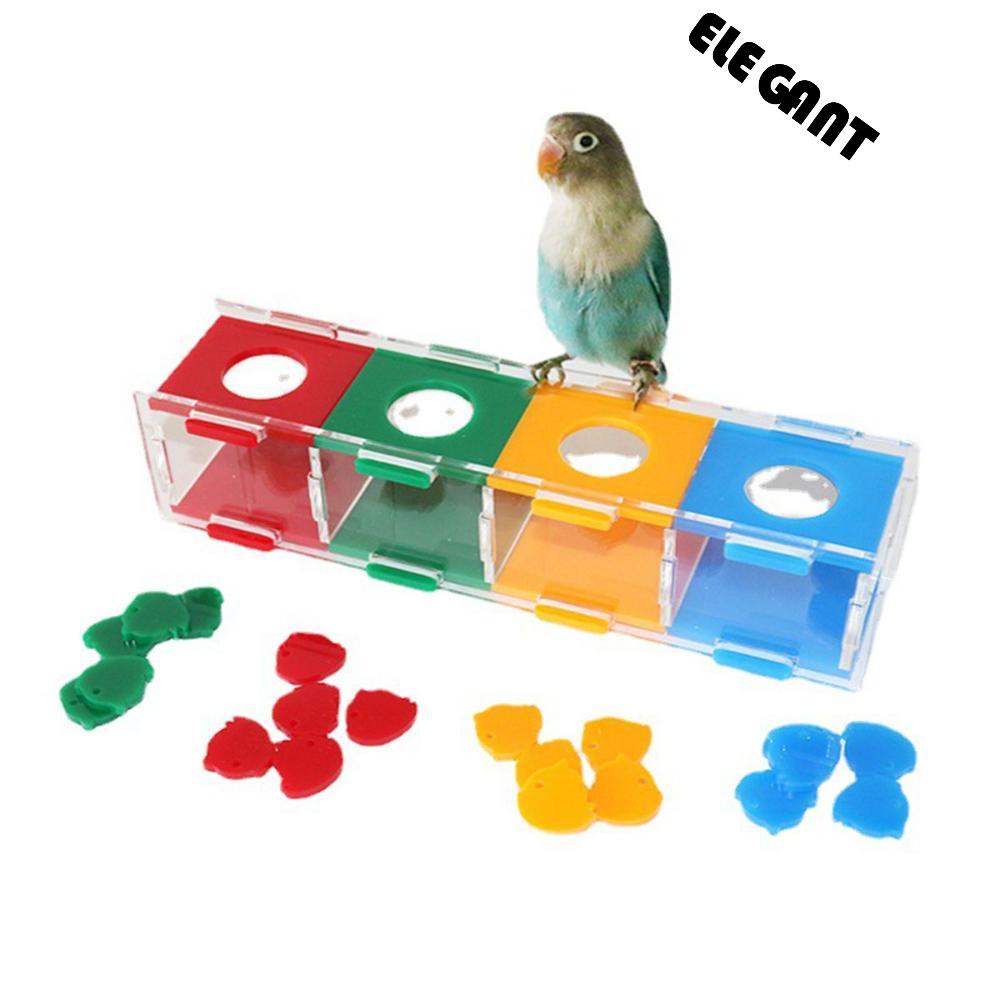 [Elegan] Mainan Burung Cockatiel Finch Training Parkit Edukasi Puzzle Nuri Interaktif