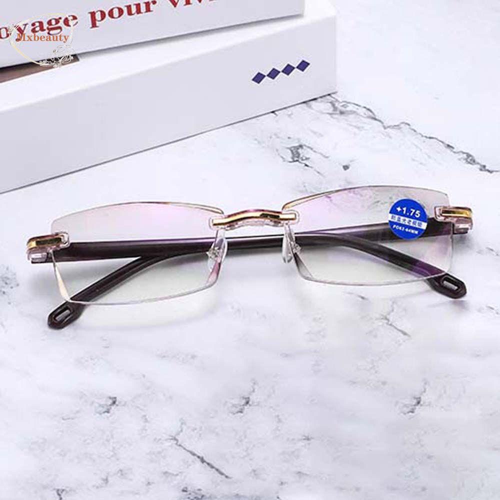 Mxbeauty Kacamata Baca Lensa Grey Tea Color Lens+1.0~+ 4.0 Resin Optik Anti Radiasi Wanita Reading Glasses