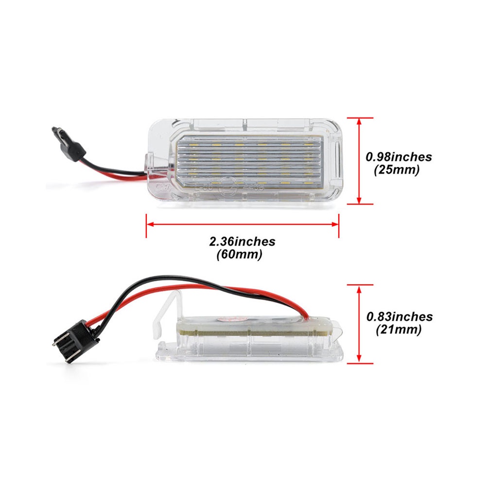 2pcs Untuk Lampu Plat Nomor LED Ford C-Max Transit Connect Edge Ecosport Ranger Transit-150 /250/350Untuk Jaguar XJ XF