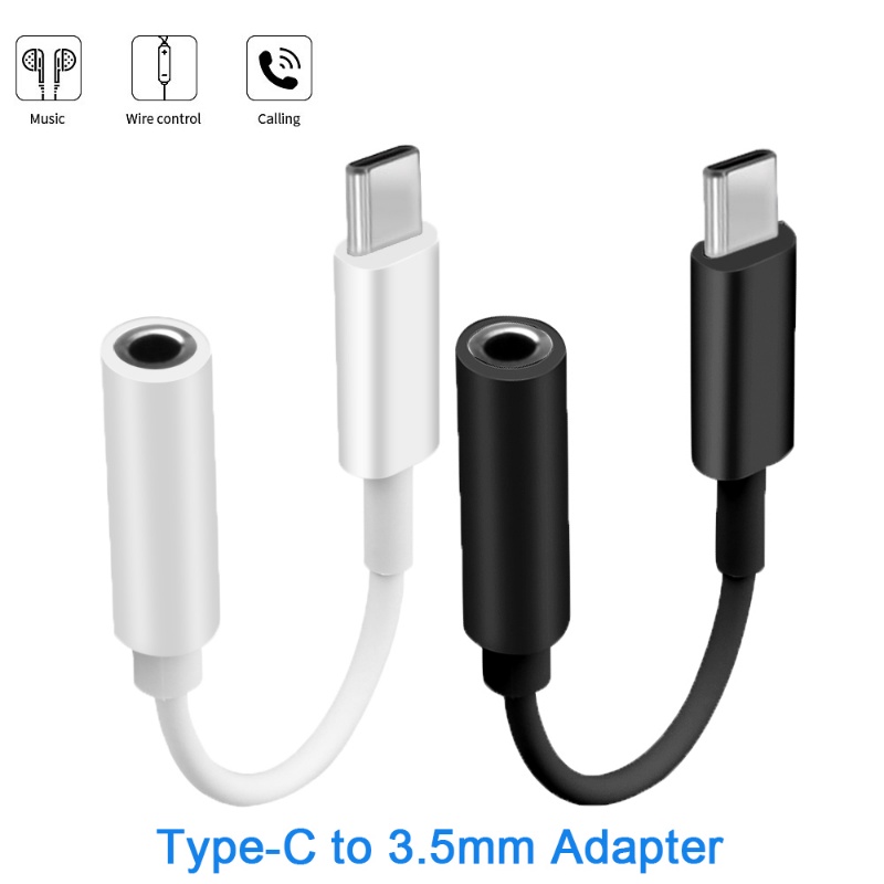 Konverter Kabel Headphone Jack Universal Ringkas Ringan Portabel Adaptor Audio Sederhana Tipe-C Ke 3.5mm Berkualitas Tinggi