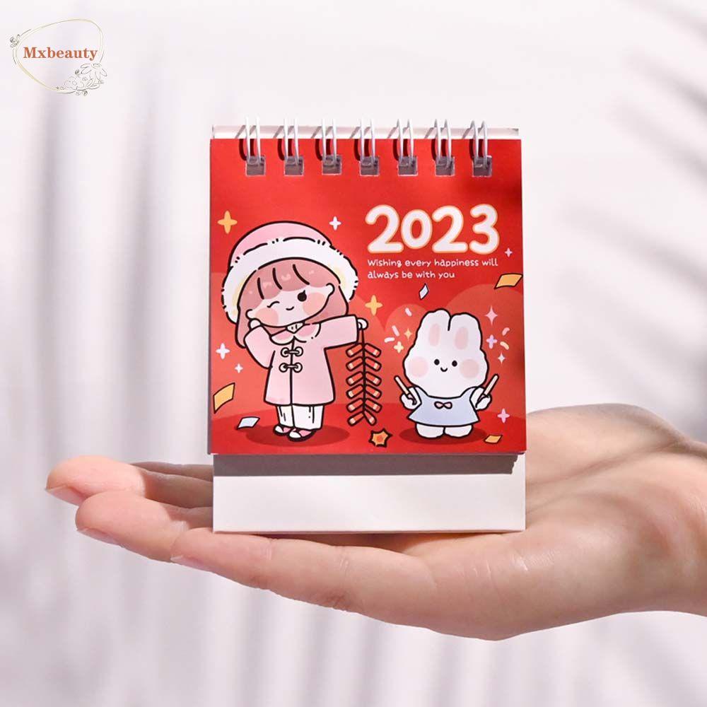 Mxbeauty 2023kalender Rumah Siswa Sekolah Perencana Mingguan Perlengkapan Kantor Kartun Stationery Desktop Stationery