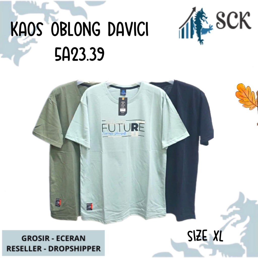 Kaos Distro Davici Polos (XL) Motif Dewasa Keren / Oblong Pria Katun / Pakaian Casual - sckmenwear GROSIR