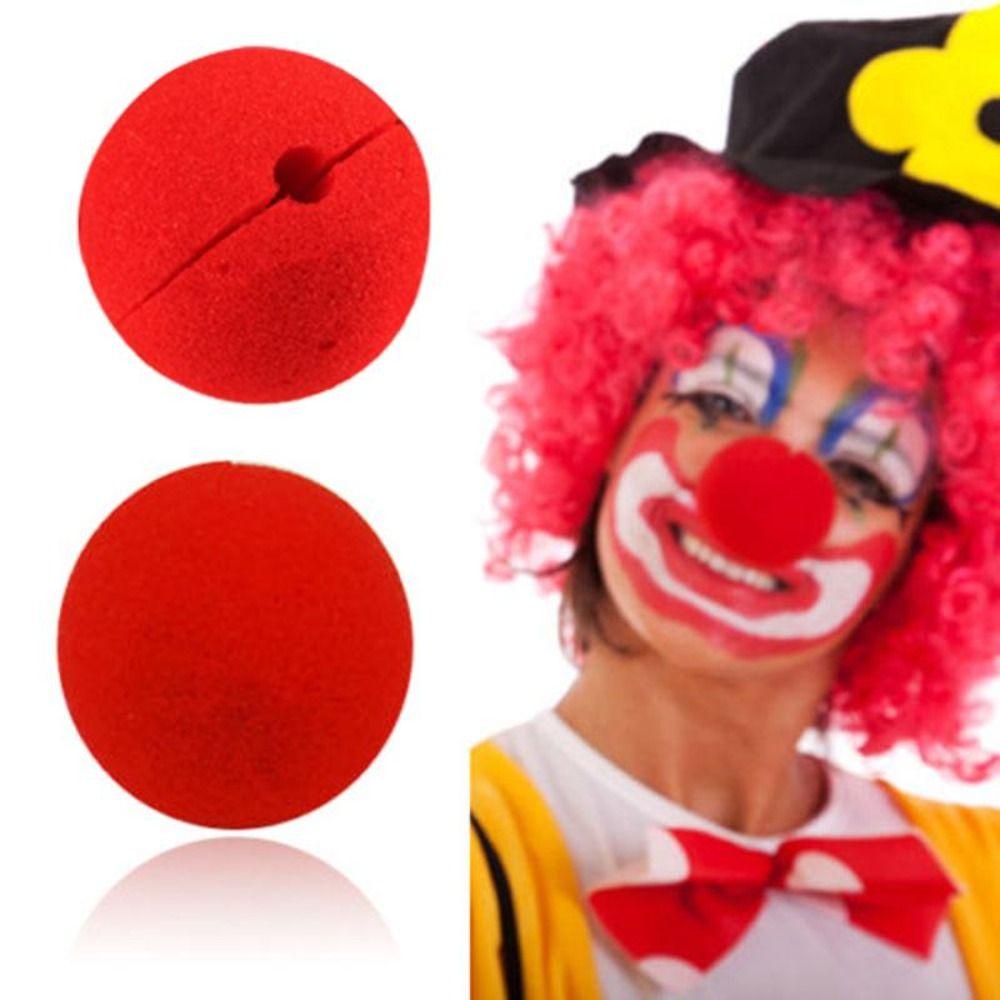 Suyo 3tas 30PCS Hidung Badut Merah Kualitas Tinggi DIY Alat Peraga Kostum Karnaval Sirkus Cosplay Hidung