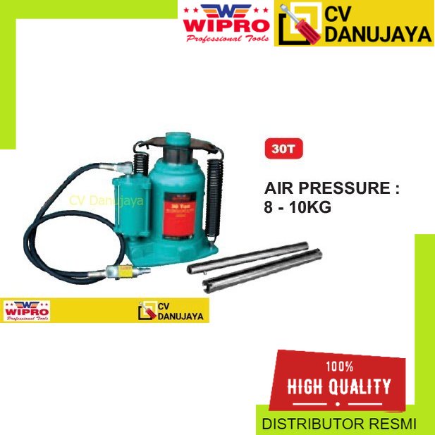 DONGKRAK BOTOL DENGAN COMPRESSOR Kompresor 30 TON WIPRO DBH-30