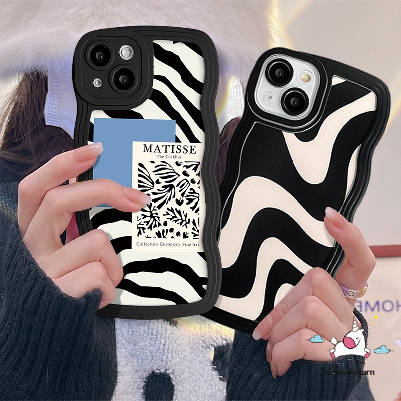 Infinix Hot 9 10s 10 11s 12i 20 10Lite 8 20s 12 Pro Smart 4 6 5 Plus Note 10Pro 12 G96 Hot 10 9 11 12 Play Wavy Edge Irregular Stripe Fashion Art Motif Zebra Soft TPU Back Cover