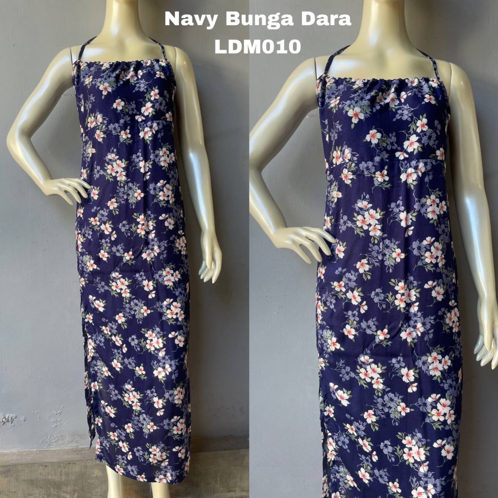 LONG DRESS MAUDY MOTIF BUNGA LDM010