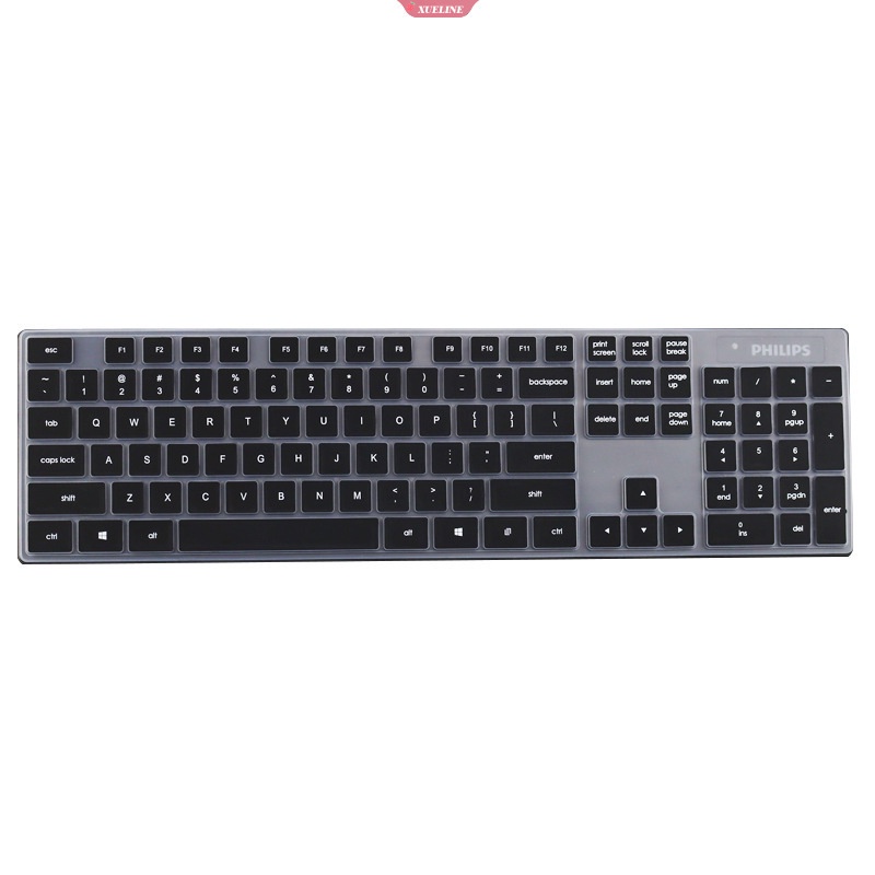 Philips SPT6315 Silikon Penutup Keyboard Komputer Desktop Skin Protector Film Cover Keyboard Cover Aksesoris Pelindung Tahan Air [ZXL]