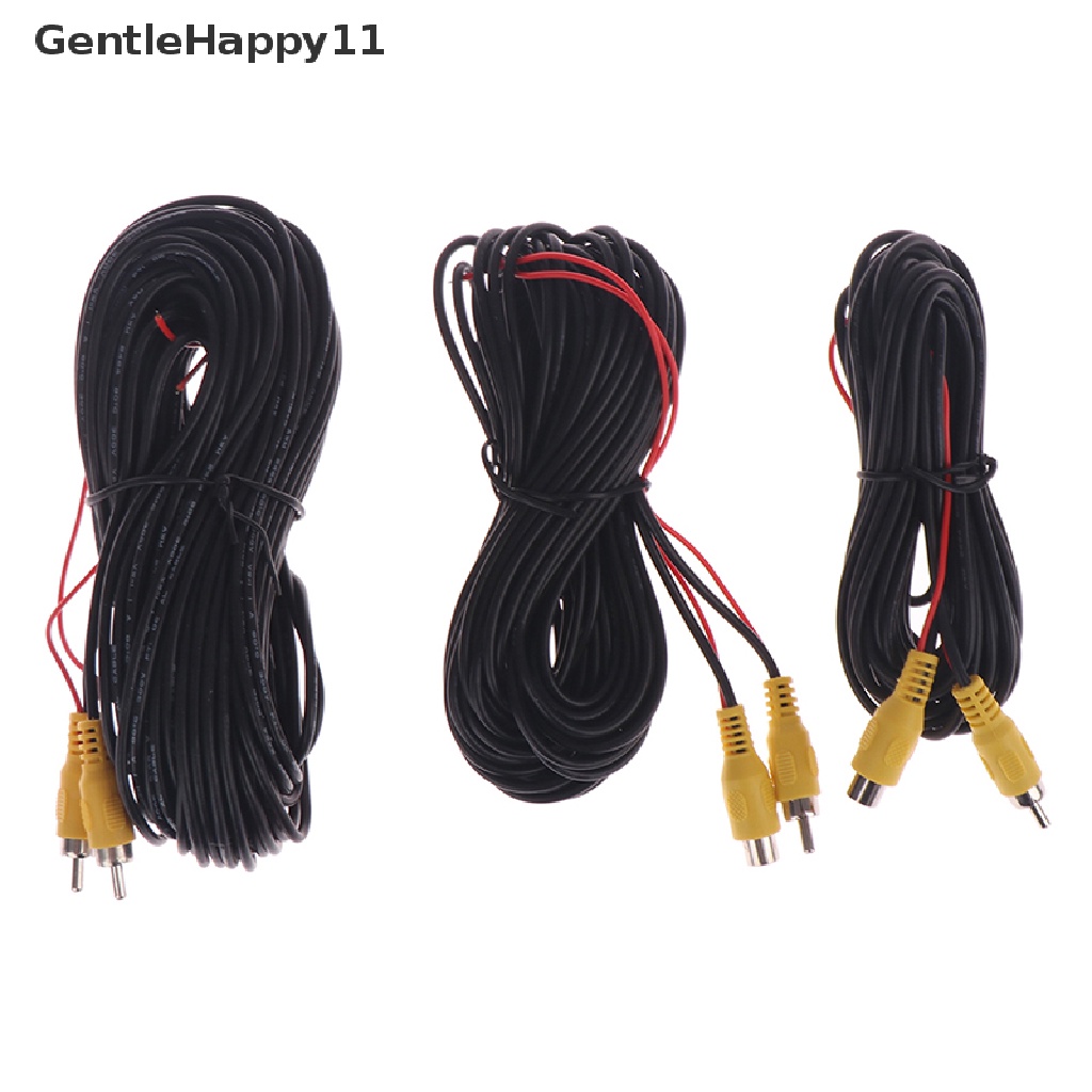 Gentlehappy RCA Male Female Mobil Kamera Belakang Mundur Video Extension Cable Cord 6-20M id