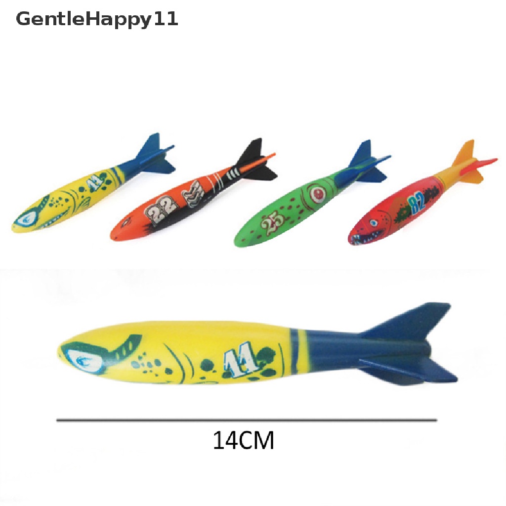 Gentlehappy 4Pcs/Set Diving Torpedo Underwater Kolam Renang Bermain Mainan Alat Pelatihan id