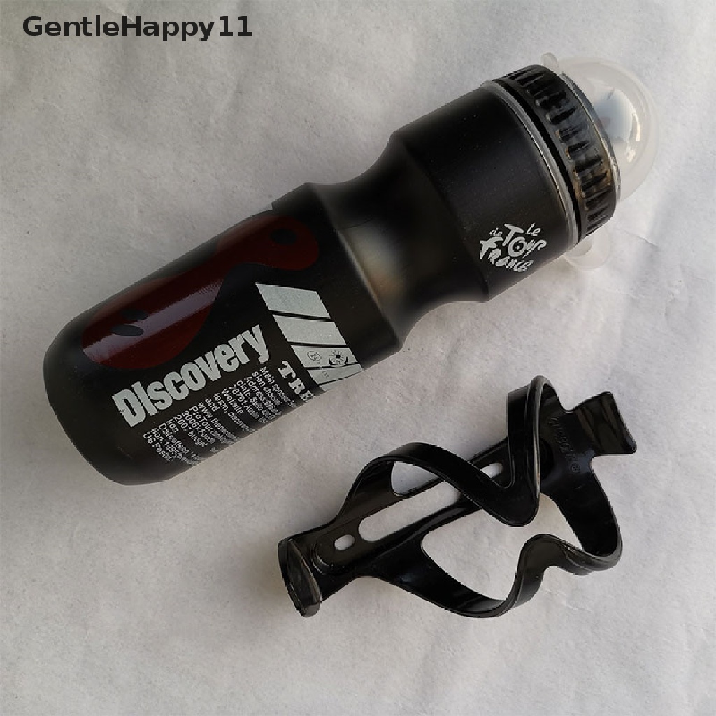 Gentlehappy 750ML Botol Minum Air Sepeda Sepeda Gunung Bersepeda+Holder Cage Rack id