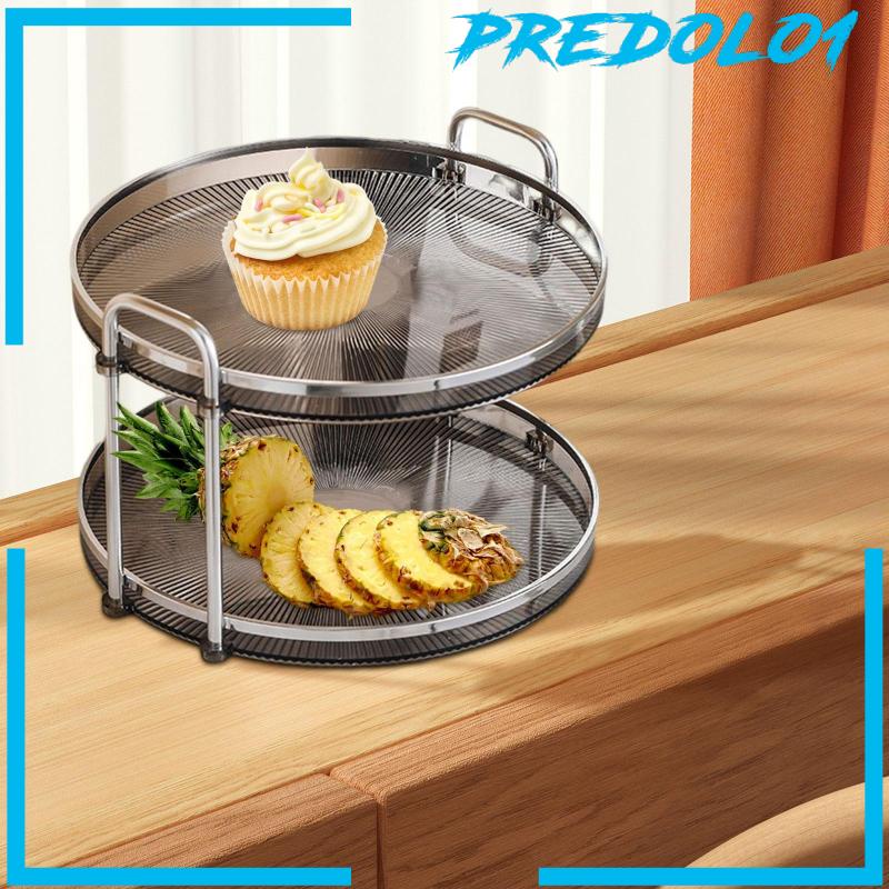 [Predolo1] Nampan Counter 2tingkat Nampan Hias Untuk Ruang Tamu Kosmetik Penyimpanan Dapur