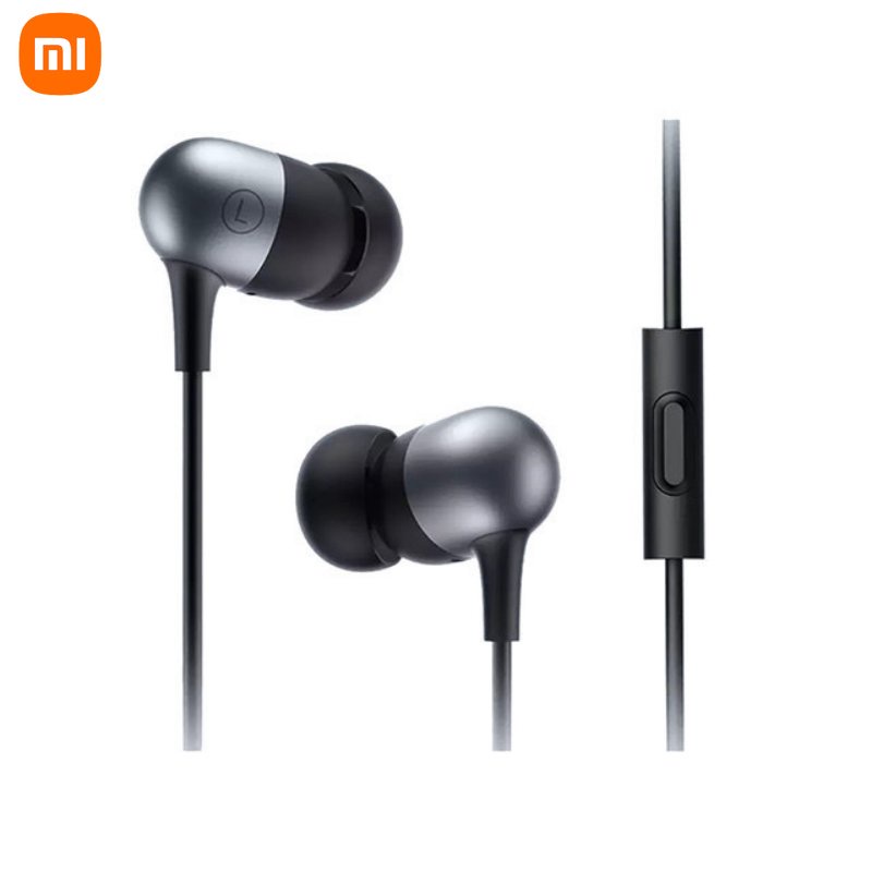 Xiaomi Headphone Kapsul Headset Stereo In-Ear 3.5mm Dengan Microphone Wire Control Earphone Untuk Game Music Movie