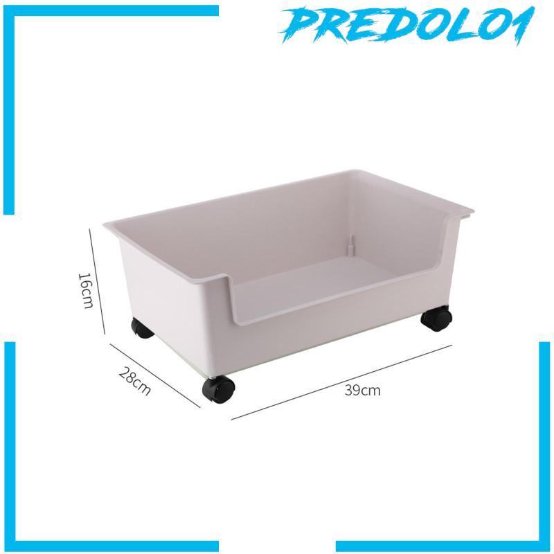 [Predolo1] Kotak File Dengan Roda Oversized Wadah Penyimpanan Untuk Closet Kantor Kamar Anak