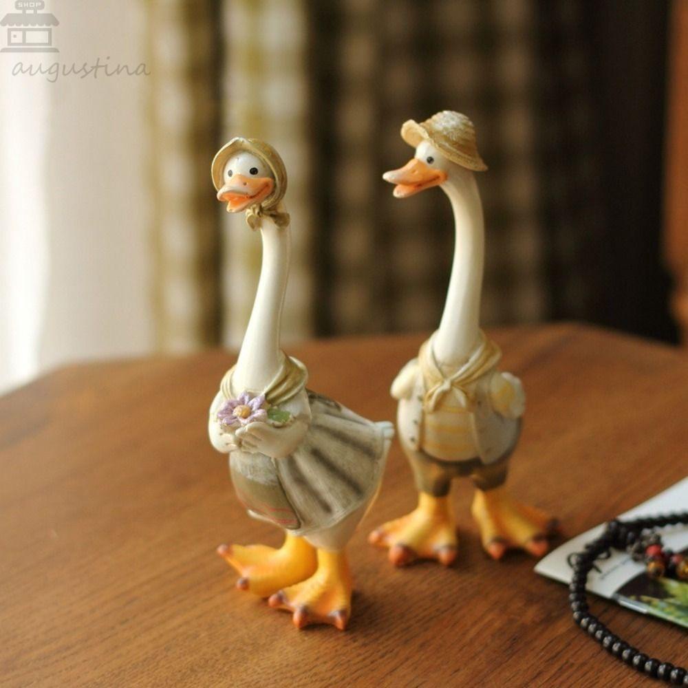 Agustina Duck Craft DIY Handmade Untuk Dekorasi Rumah Ornamen Halaman Kreatif Patung Taman Indah