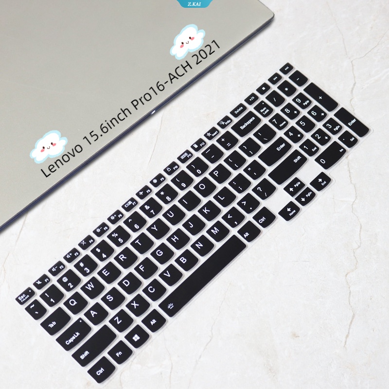 Case Keyboard Komputer Silikon Tahan Debu Untuk Model Lenovo 15.6inch Pro16-ACH 2021kualitas Tinggi Cakupan Penuh Tahan Air Film Pelindung [ZK]