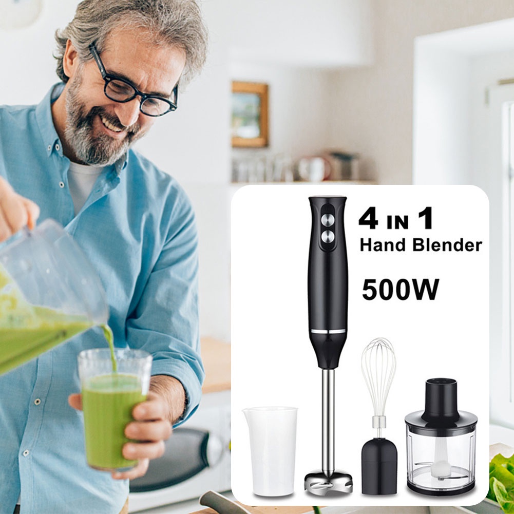 4 in 1 Mixer 700ml Blender Multifungsi Pengocok Telur Elektrik Juicy Grinde Pencampur