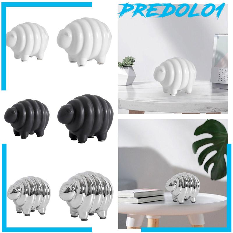 [Predolo1] Patung Domba Keramik Ornamen Modern Kreatif Patung Hewan