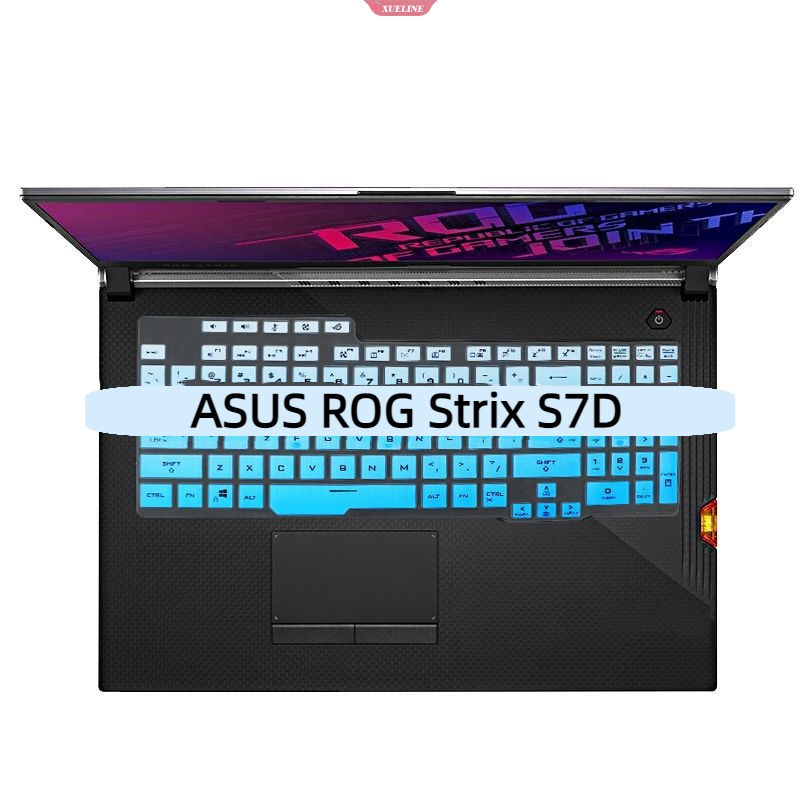 Banyak Warna Cover Pelindung Keyboard Bahan Silikon Untuk Film Pelindung Keyboard Laptop ASUS ROG Strix S7D 17.3 Inci [ZXL]