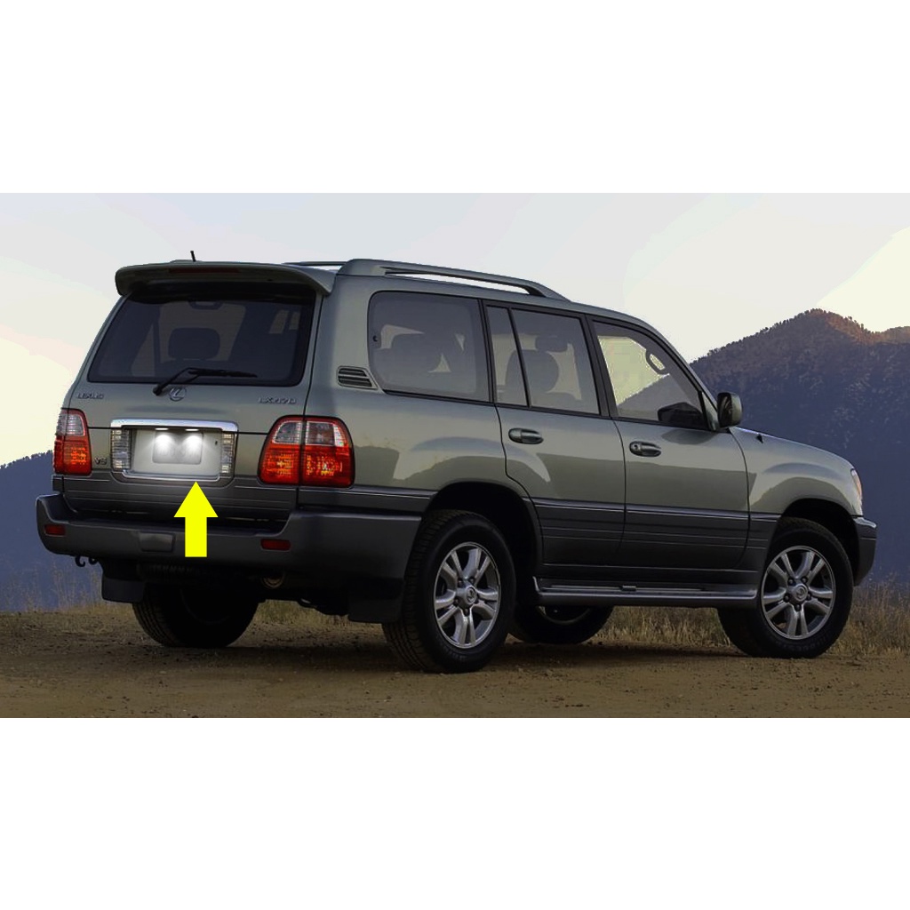 2pcs Lampu Plat Nomor LED Belakang Mobil Putih Lampu Plat Nomor Untuk Lexus LX470 GX470 LX570