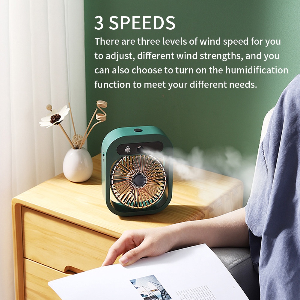 Desktop Fan Gift Summer Misting Office Dengan Humidifier Mini Portable Air Cooler