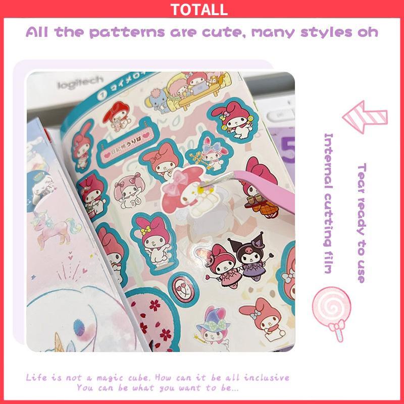 COD 450pcs Stiker Kuromi Waterproof Kartun ekorasi DIY Sanrio MELODY CINNAMOROLL Purin-Totall