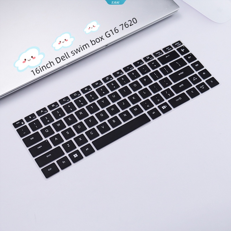 Baru Keyboard Komputer Lengan Pelindung Tahan Air Debu Silikon Soft Case Untuk 16inch Dell Berenang Kotak G16 7620kupan Penuh Keyboard Film [ZK]