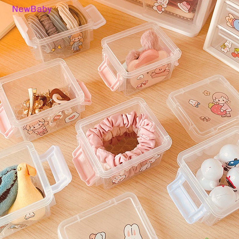 Newbaby Creative Storage Box Mini Kotak Penyimpanan Desktop Lucu Aksesoris Penyimpanan Rumah ID