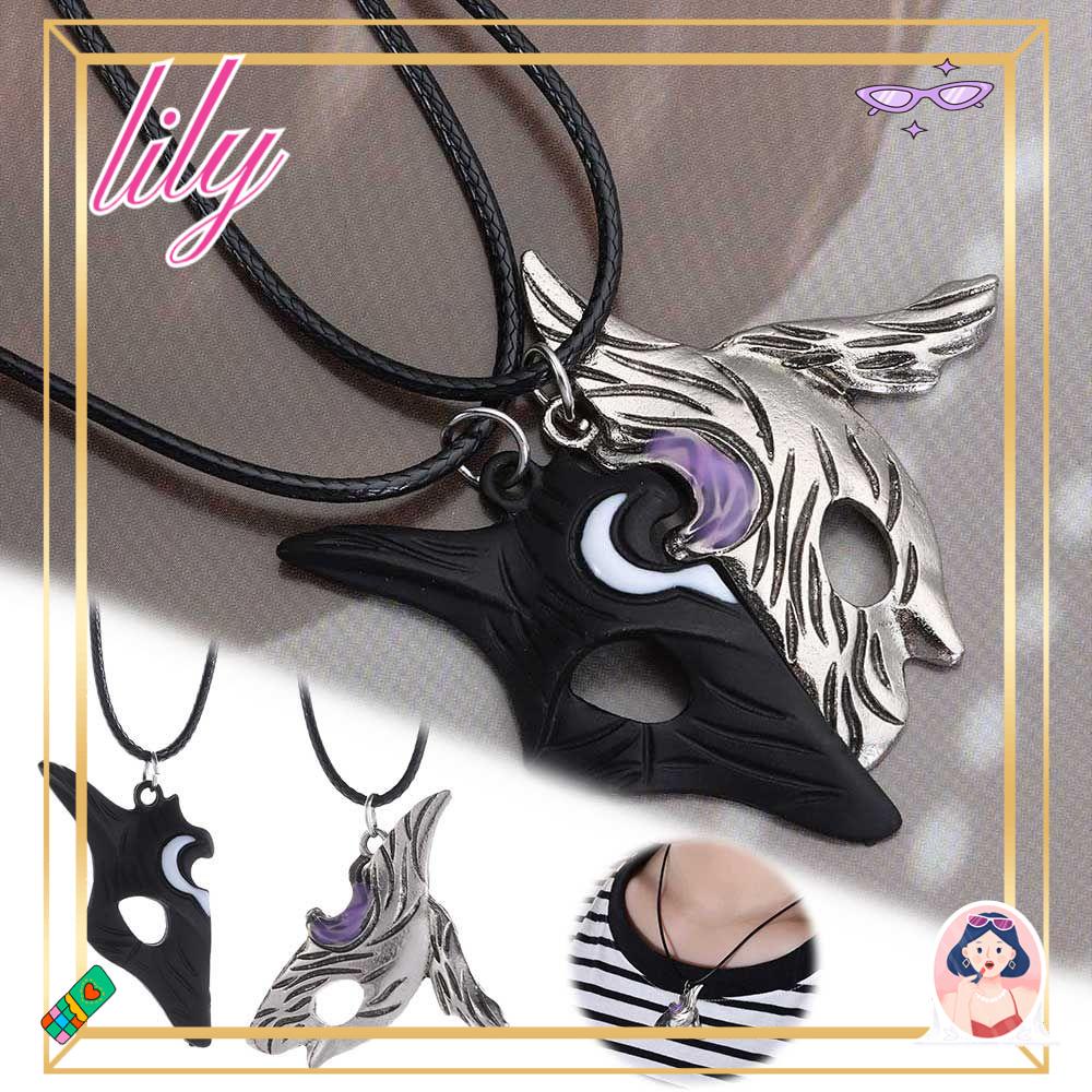 Lily 2Pcs Kalung Klasik Pasangan Perhiasan Pemburu Abadi