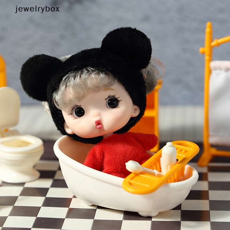 [jewelrybox] 11cm Kawaii Pocket Doll Ob11 Boneka Dengan Baju1Per12Anak Figure Mainan Action Butik