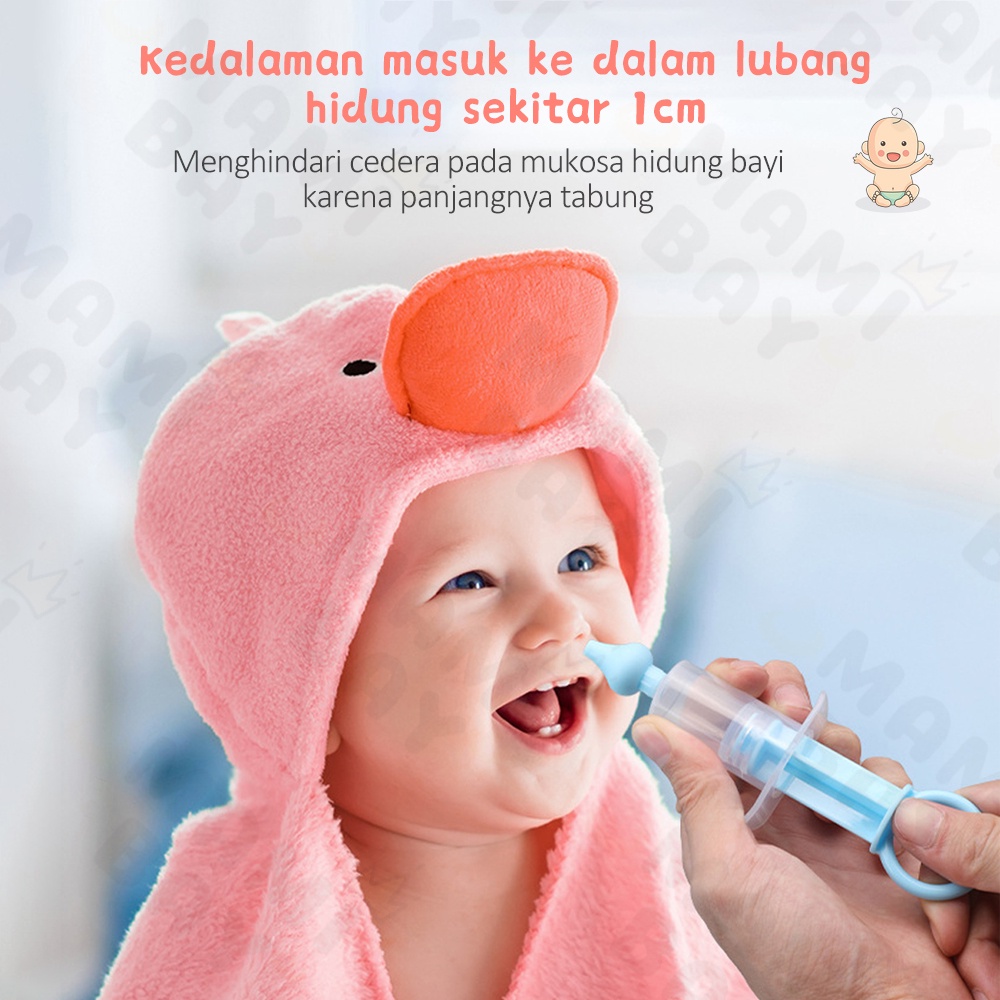 Mamibayi Nasal aspirator baby alat sedot penyedot ingus bayi model jarum suntik pembersih hidung bayi