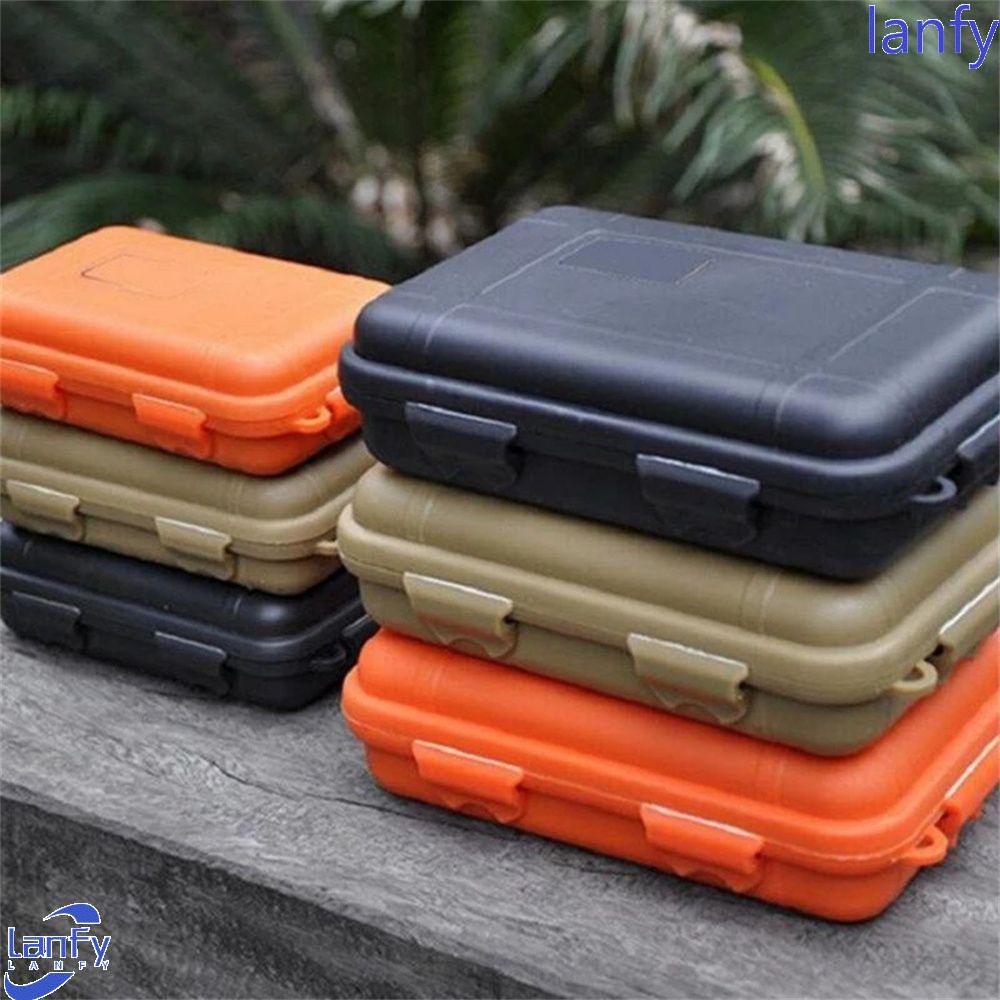 Lanfy Kotak Penyimpanan Luar Ruangan Ukuran L/S Hiking Tahan Air Debu Gadget Container Sealed Box Kontainer Kedap Udara