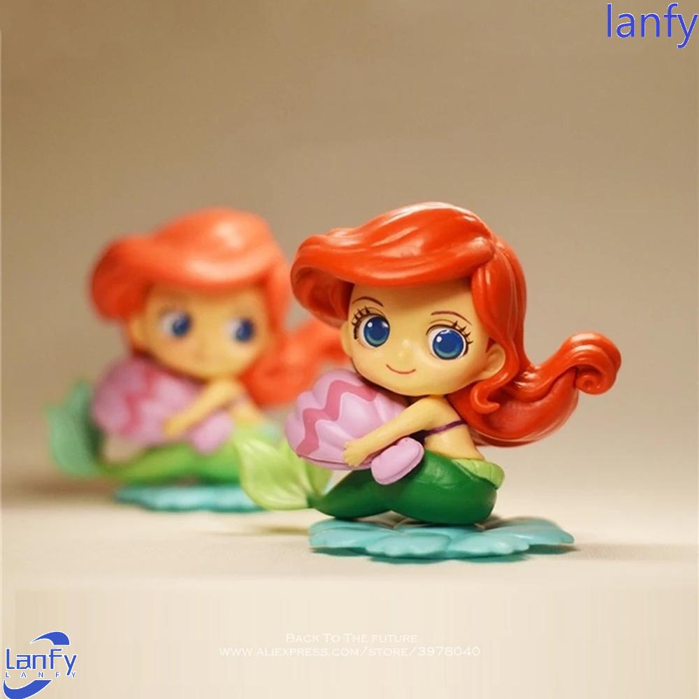 Lanfy Princess Action Figure Hadiah Natal Mainan Anak Figure Mainan Princess Belle PVC Snow White