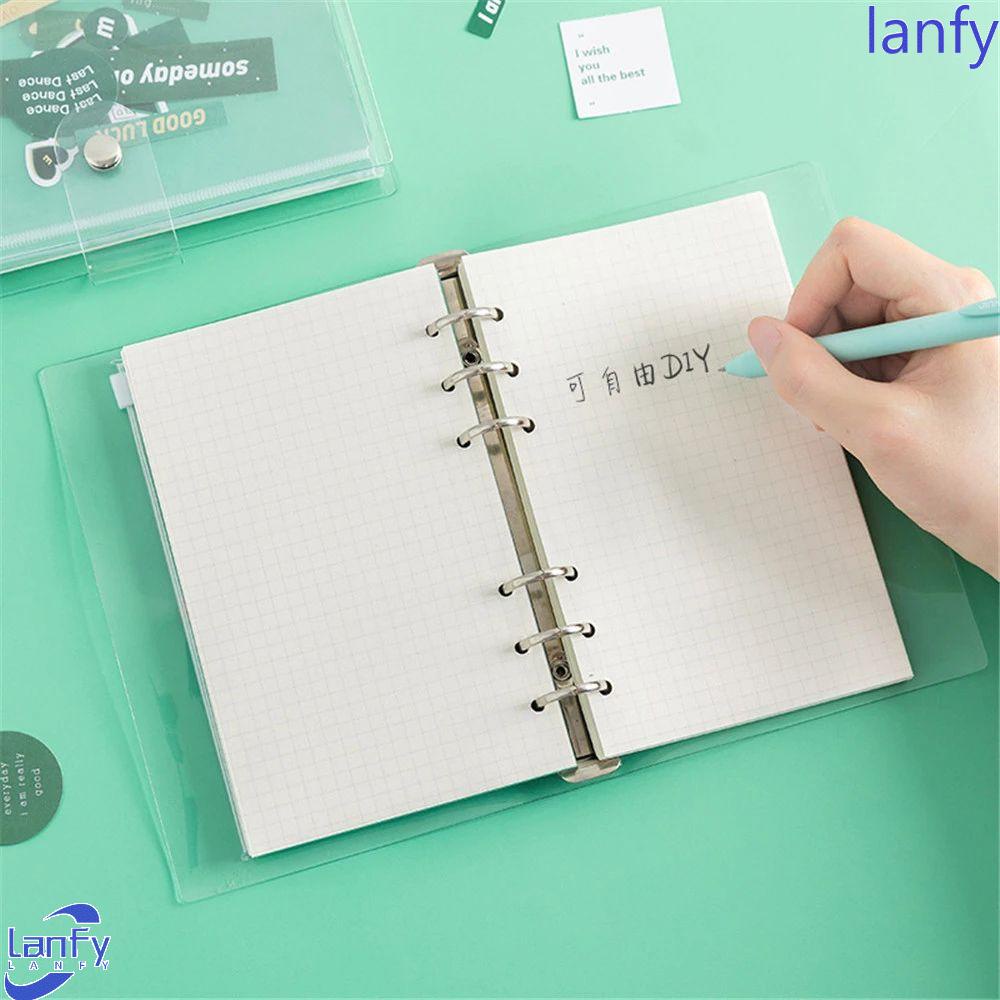 Lanfy Loose-leaf Notebook Agenda Planner Portable Mini Binder Book Handbook Diary Binder Book A6 Notebook