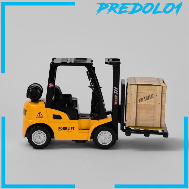 [Predolo1] Mainan Model Forklift Skala1Per50 Cuci Gudang Model Kendaraan Untuk Hadiah Liburan Anak Laki-Laki