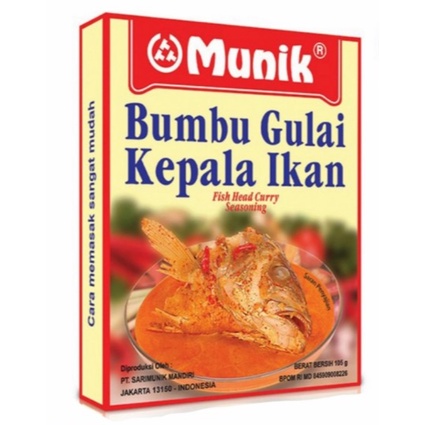 

MUNIK Bumbu GULAI KEPALA IKAN 105g | Fish Head Curry Seasoning - SKU-8
