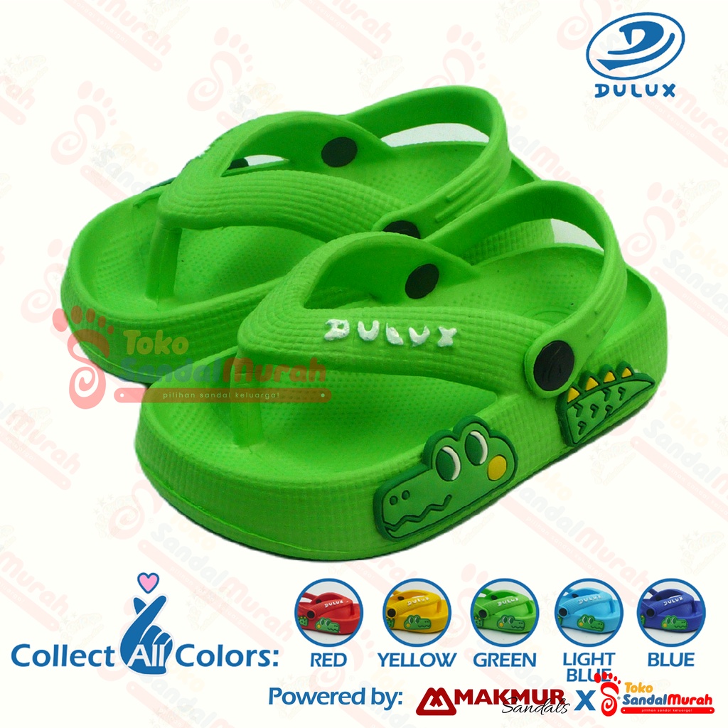 Toko Sendal Murah - Sandal Jepit Anak Uk 20 - 25/ Sandal Anak Tali Belakang / Sandal Motif Buaya / Sandal Balita Lucu Kekinian  [Toko Sendal Murah Kids M 510 E-BY]