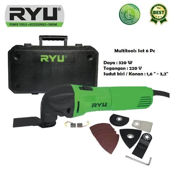 TEKIRO RYU MESIN Multi Cutter Set 6pcs RMT 6- Multi Oskilasi Tools RYU